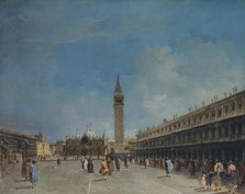 Piazza San Marco, late 1760s. Creator: Francesco Guardi.