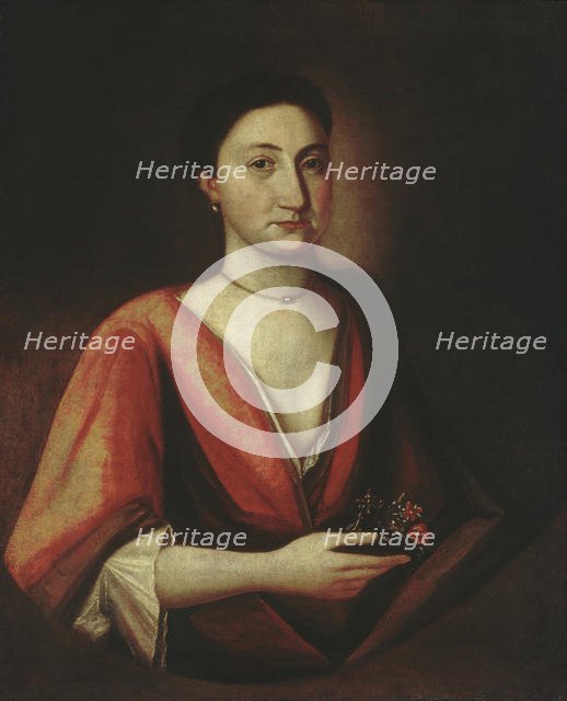 Portrait of a Lady (Possibly Hannah Stillman), 1720-30. Creator: Unknown.