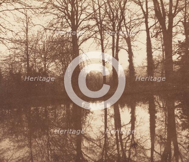 Winter Trees, Reflected in a Pond, 1841-1842. Creator: William Henry Fox Talbot.