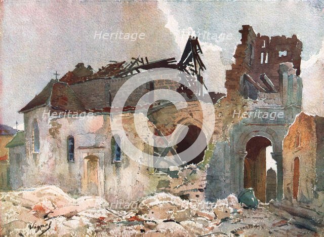 ''L'Eglise de Louppy-le Chateau (Meuse)', 1914. Creator: Unknown.