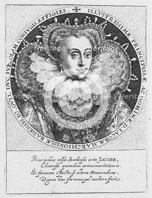 Princess Jakobea of Baden (1558-1597), ca. 1600. Artist: Passe, Crispijn van de, the Elder (1564-1637)