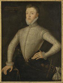 Portrait of Charles Stuart, 5th Earl of Lennox (1557-1576), 1573. Creator: Anonymous.
