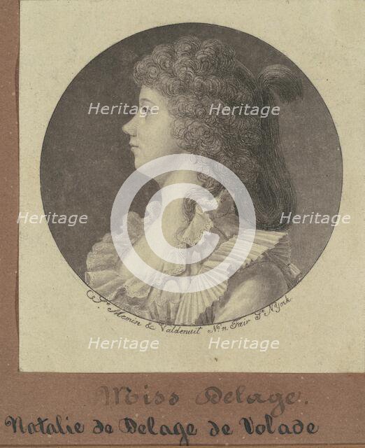 Natalie Marie Louise Stephanie Beatrice Delage de Volude, 1796. Creator: Charles Balthazar Julien Févret de Saint-Mémin.