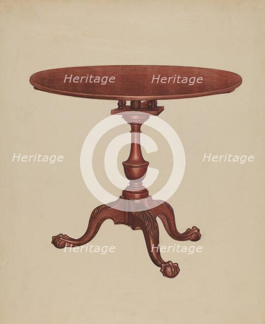 Tip-top-table, 1937. Creator: Frank Wenger.