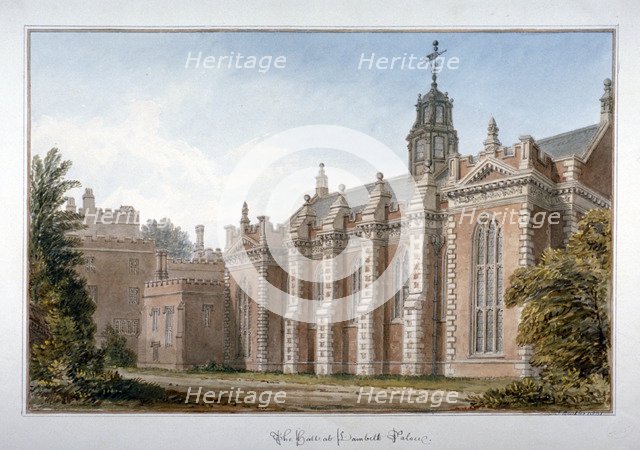 View of the hall at Lambeth Palace, London, 1831. Artist: John Chessell Buckler