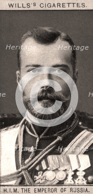 H.I.M The Emperor of Russia, 1908.Artist: WD & HO Wills