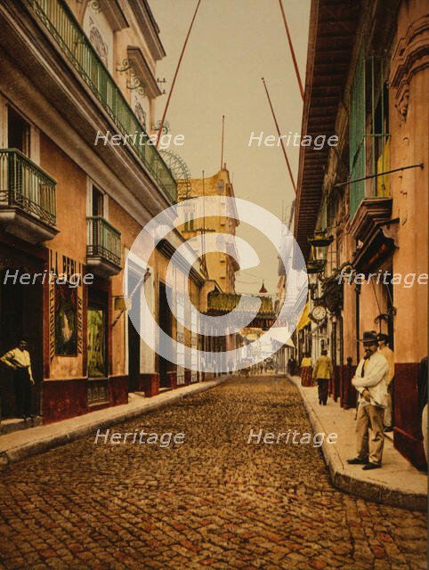 Calle de Habana, Habana, c1900. Creator: William H. Jackson.