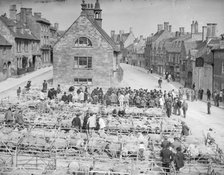 Sheep Market, Market Place, Chipping Campden, Gloucestershire, 1895. Artist: Henry Taunt