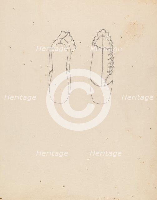 Baby Shoe, 1935/1942. Creator: Margaret Concha.
