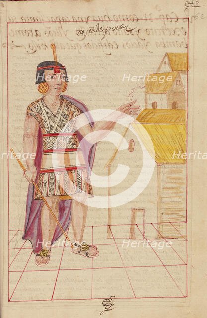 Huayna Capac at Tumibamba, completed in 1616. Creator: Unknown.