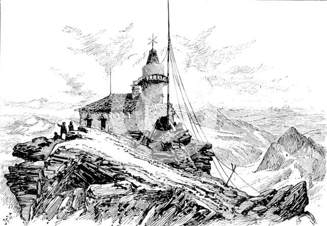 The highest observatory in Europe, on the summit of the Sonnblick, 1890. Creator: Unknown.