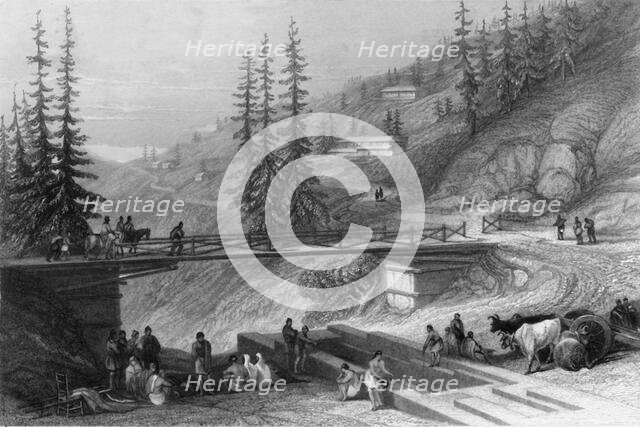 'View at Simla', 1845. Creator: William Purser.