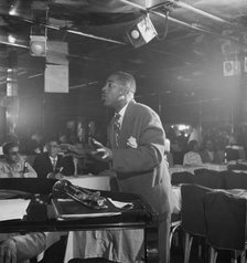 Portrait of Dizzy Gillespie, Downbeat, New York, N.Y., ca. Aug. 1947. Creator: William Paul Gottlieb.