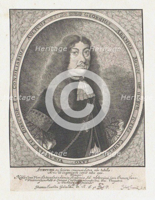 Portrait of Georg Adam Struve (1619-1692), .