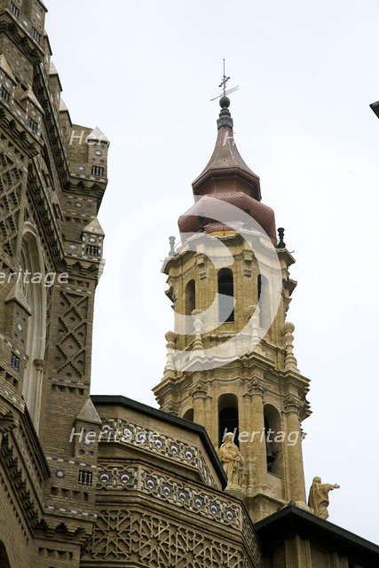 Tower, La Seo Cathedral, Zaragoza, Spain, 2007. Artist: Samuel Magal