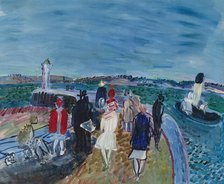 The pier at Honfleur, c1928-1930. Creator: Dufy, Raoul (1877-1953).