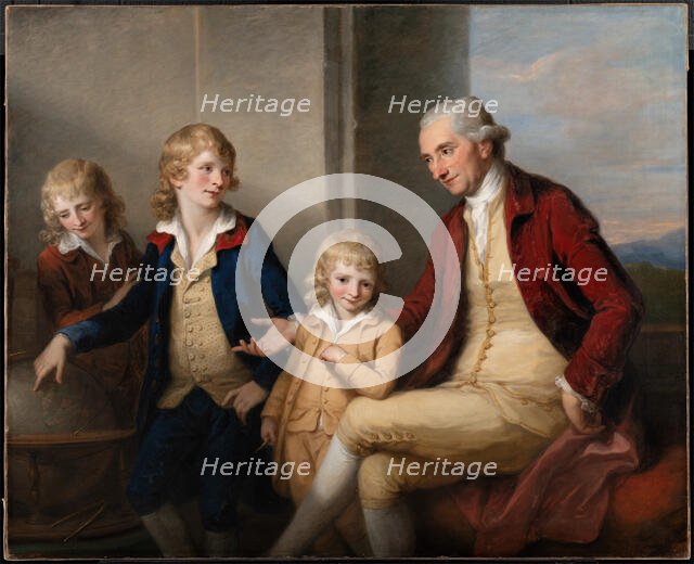Mr. Joseph May and His Sons, Thomas Charles, Joseph and John, 1780. Creator: Angelica Kauffman.