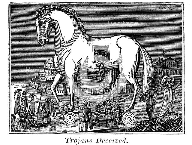 'Trojans Deceived', 1830. Artist: Unknown