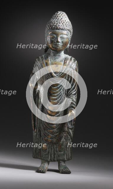 Standing Shakyamuni Buddha, Late 7th-8th century. Creator: Unknown.