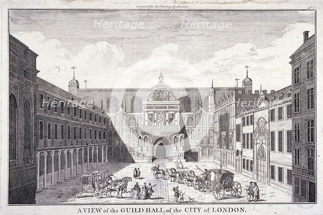 Guildhall, London, 1756. Artist: Anon