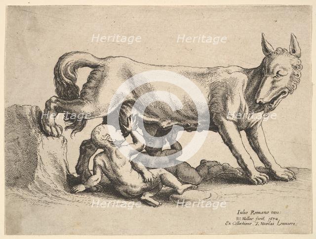 Romulus and Remus, 1652. Creator: Wenceslaus Hollar.