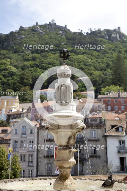 A fountain outside Sintra National Palace, Sintra, Portugal, 2009. Artist: Samuel Magal