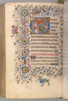 Hours of Charles the Noble, King of Navarre (1361-1425), fol. 285v, St. Martin, c. 1405. Creator: Master of the Brussels Initials and Associates (French).