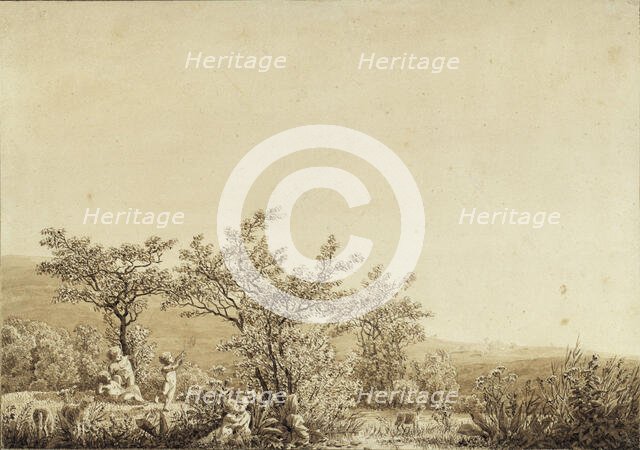 Autumn - Evening - Maturity (from the seasons, times of day, and ages of man cycle), 1803. Creator: Friedrich; Caspar David (1774-1840).