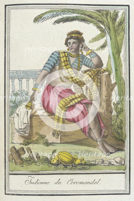 Costumes de Différents Pays, 'Indienne du Coromandel', c1797. Creators: Jacques Grasset de Saint-Sauveur, LF Labrousse.