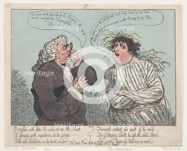 The Incurable, April 4, 1784., April 4, 1784. Creator: Thomas Rowlandson.