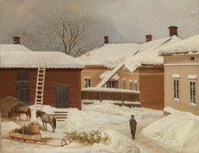 The Liljenstrand House in Winter, 1860. Creator: Magnus von Wright.