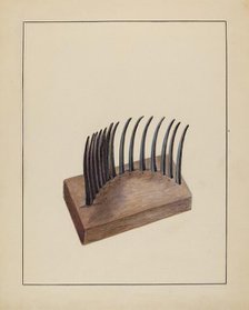 Comb (For Agricultural Use), c. 1935. Creator: Charlotte Winter.