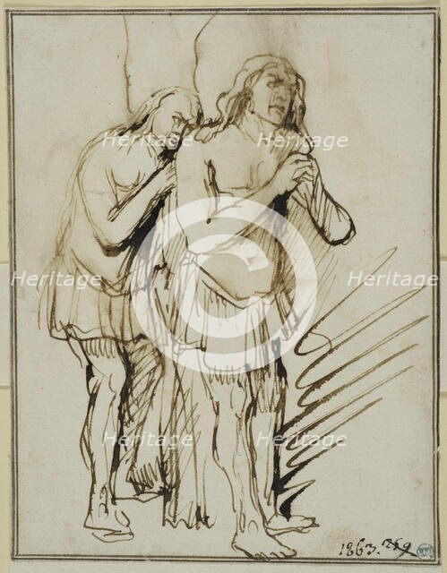 Adam and Eve after the Fall. Creator: Philip Koninck.