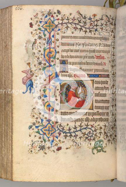 Hours of Charles the Noble, King of Navarre (1361-1425), fol. 276v, St. Denis, c. 1405. Creator: Master of the Brussels Initials and Associates (French).