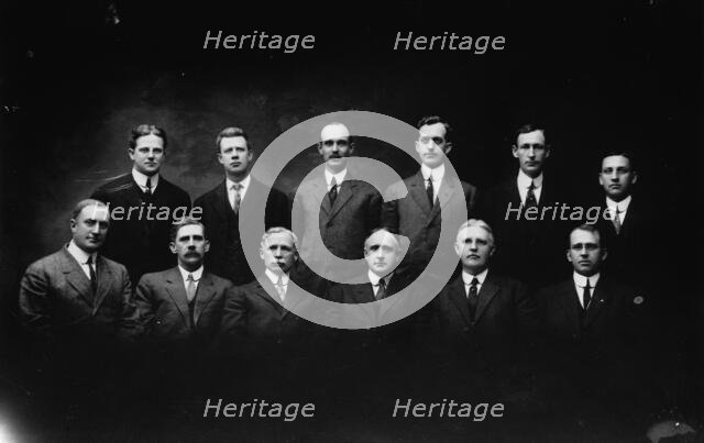 Secrataries railroad - Y.M.C.A., between c1910 and c1915. Creator: Bain News Service.