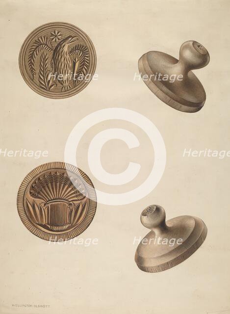 Butter Mold, c. 1937. Creator: Wellington Blewett.