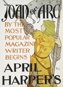 Harper's April, Joan of Arc, c1895. Creator: Edward Penfield.