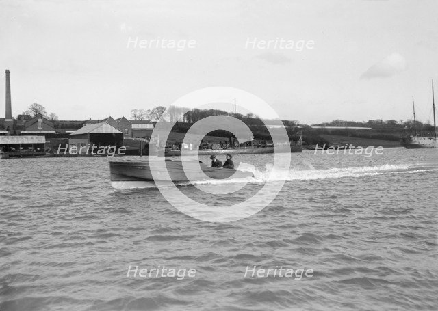 The hydroplane 'Angela II', 1913. Creator: Kirk & Sons of Cowes.