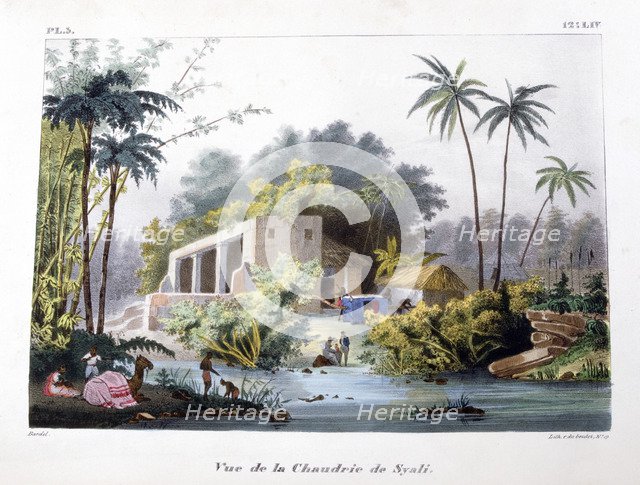 'View of the Chaudrie of Syali', India, 1828.  Artist: Marlet et Cie