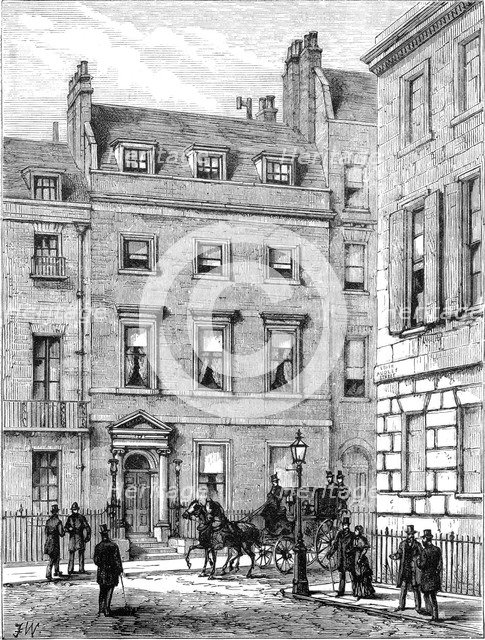 Lord Beaconsfield's house, 19, Curzon Street, Mayfair, London, 1900. Artist: Unknown