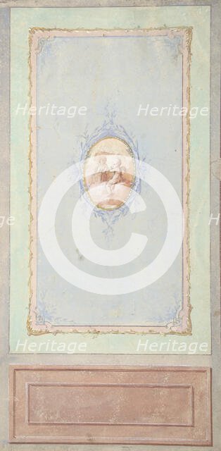 Wall Panel Design, 19th century. Creator: Anon.