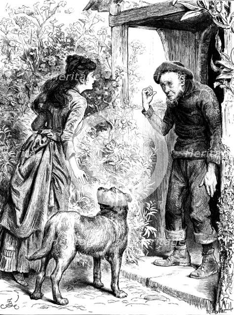 She asked Peter, who only shook his head and pointed within, 1890. Creator: R. Taylor.