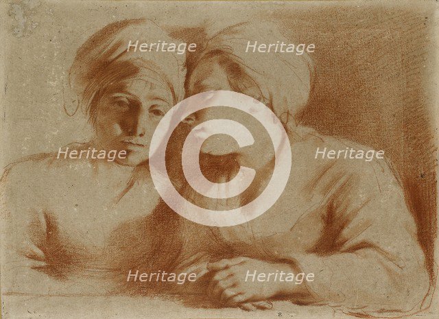 Two Women seated, mid 17th century. Artist: Guercino.