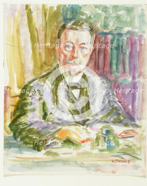 Sketch for a Portrait, c1910s. Creator: Verner Thome.