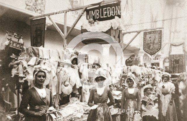 Stand of the Wimbledon branch of the Women's Social and Political Union (WSPU), London, 1911. Artist: Unknown