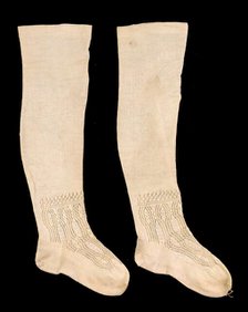 Stockings, American, 1860-70. Creator: Unknown.