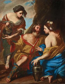 Lot and his Daughters, 1640s. Creator: Stanzione, Massimo (ca. 1585-ca. 1658).