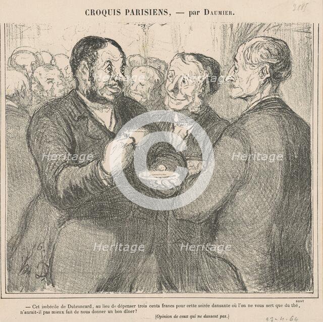 Cet imbécile de dubrancart ..., 19th century. Creator: Honore Daumier.