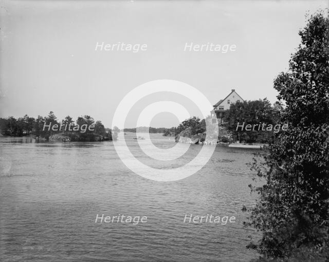 View up from Echo Lodge, Thousand Islands, (1901?). Creator: Unknown.