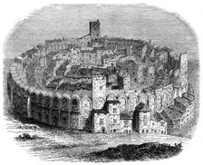 The Roman arena in Arles, Provence, France, in 1666 (1882-1884). Artist: Unknown